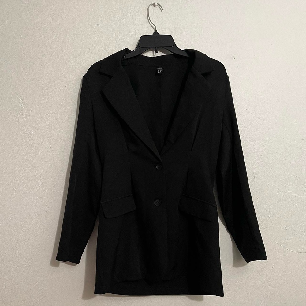 Shein blazer black dress